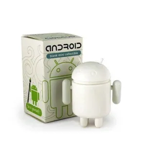 Android Do It Yourself DIY Blank White Mini Figure