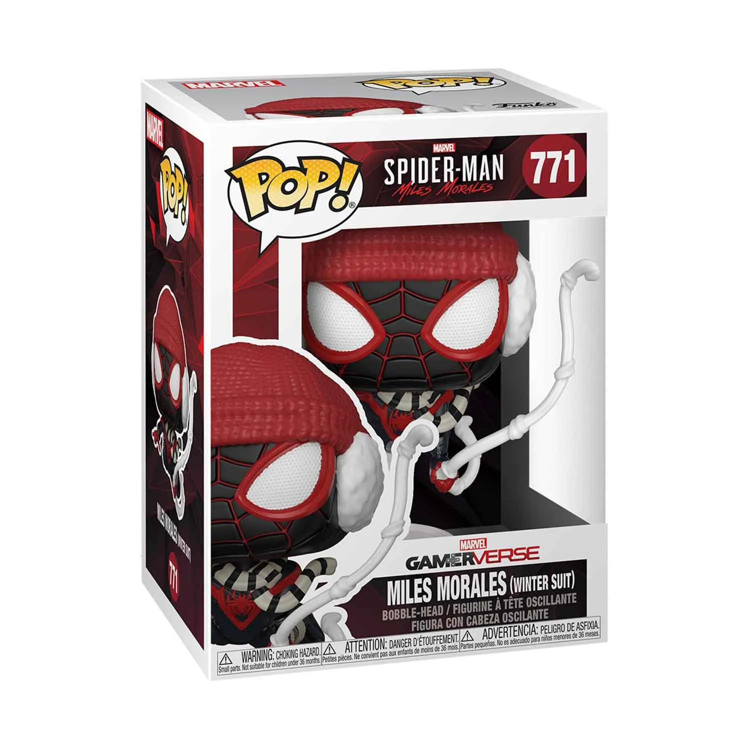 Spider-Man Miles Morales Game Winter Suit Funko Pop! Collectible Figure